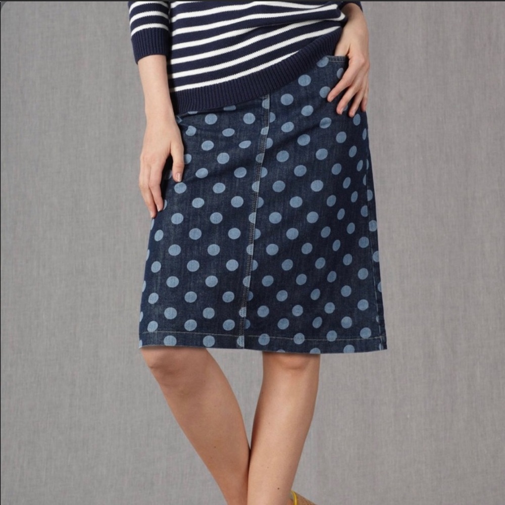 Boden Polka Dot Skirt